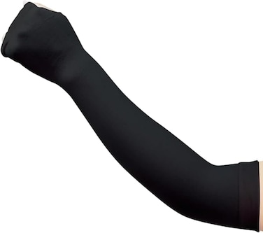 Fitto Ice Silk Long Gloves Scar Cover Arm Sleeves - Black