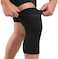 Fitto Knee Cap Gym Brace/Sleeves Pair for Pain Relief - Black