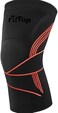 Fitto High Elastic Shockproof Non-slip Silicone Knee Support - Black Sports Protective Gear