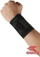 Fitto Adjustable Black Wrist Support for Fitness - Comfortable and Durable Wrist Brace for Weightlifting, Gym, and Sports