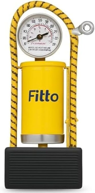 Fitto Single Cylinder Yellow Air Foot Pump for Quick Inflation