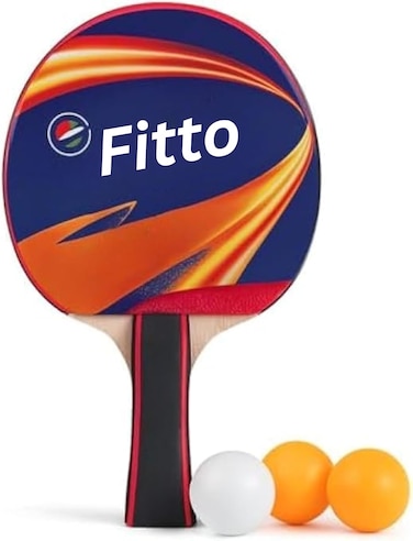 Fitto Premium Table Tennis Set with 3 High-Quality Balls - Perfect for Indoor and Outdoor Play