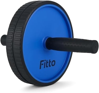 Fitto Blue Exercise Wheel for Core Strength and Stability Training