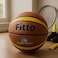 Fitto Brown Basketball - Durable Indoor/Outdoor Game Ball