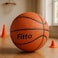 Fitto Premium Brown Basketball - Durable Indoor/Outdoor Game Ball