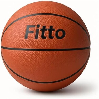 Fitto Premium Brown Basketball - Durable Indoor/Outdoor Game Ball