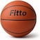 Fitto Premium Brown Basketball - Durable Indoor/Outdoor Game Ball
