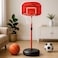 Fitto Portable Adjustable Metal Basketball Hoop - 160 CM Height Adjustable, Durable Design for Indoor and Outdoor Use