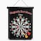 Fitto Safety Darts Board Set - 41cm x 1.2cm, Black - Ideal for Kids and Family Fun