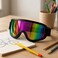 Fitto Large Black Goggles for Cycling, Motorbike, and Dirt Bike - UV Protection Sunglasses