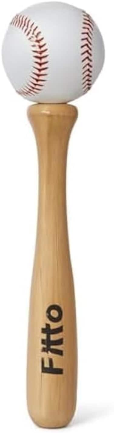 Fitto Premium Wooden Baseball Bat with High-Quality Ball - Perfect for Training and Recreation