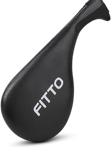 Fitto Single Boxing Fan Pad for Taekwondo - Black Training Equipment