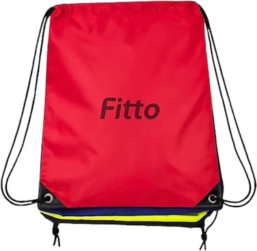 Fitto Assorted Color Drawstring Gym Bag Sackpack - Lightweight, Durable, Perfect for Sports and Travel