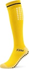 Fitto Anti-Slip Yellow Football Socks for Adults - Free Size