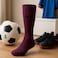 Fitto Anti-Slip Purple Football Socks for Kids - Comfortable &amp; Durable Sports Socks