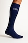 Fitto Anti-Slip Navy Blue Football Socks for Kids - Comfortable &amp; Durable Sports Socks