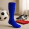 Fitto Anti-Slip Blue Football Socks for Kids - Comfortable &amp; Durable Sports Socks