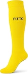 Fitto Anti-Slip Yellow Football Socks for Kids - Comfortable &amp; Durable Sports Socks