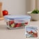 Fitto Square Glass Storage Food Container 400ml