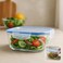 Fitto Square Glass Storage Food Container 600ml