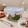 Fitto Square Glass Storage Food Container 400ml