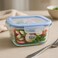Fitto Square Glass Storage Food Container 600ml