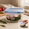 Fitto Square Glass Storage Food Container 600ml