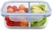 Fitto Glass Storage Food Container with Full Divider, 1500ml