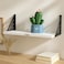 Fitto Floating Wall Shelf With Bracket 60X20X1.5cm, White