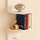 Fitto Wall Shelf Corner 2 Tier 19.8X19.8X42.6cm, White for Home and Office