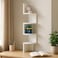 Fitto Wall Shelf Corner 4 Tier 19.8X19.8X102.8cm, White