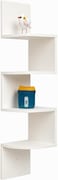 Fitto Wall Shelf Corner 4 Tier 19.8X19.8X102.8cm, White