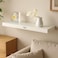 Fitto Wall Shelf 80x19.5cm, White Floating Shelf for Home Decor