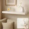 Fitto Wall Shelf 80x19.5cm, White Floating Shelf for Home Decor