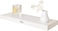 Fitto Wall Shelf 80x19.5cm, White Floating Shelf for Home Decor
