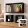 Fitto Flt Wall Shelves Cuboid 3Pcs Set, Black for Home and Office Storage