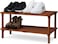 Fitto Wooden Shoe Rack 2 Tier, Coffee Brown, 63x26x29.5cm
