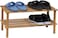 Fitto Wooden Shoe Rack 2 Tier, Natural Wood Color, 63x26x29.5cm