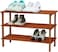 Fitto Wooden Shoe Rack 3 Tier, Coffee Brown, 63x26x48.5cm
