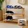Fitto Wooden Shoe Rack 3 Tier, Natural Wood Color, 63x26x48.5cm