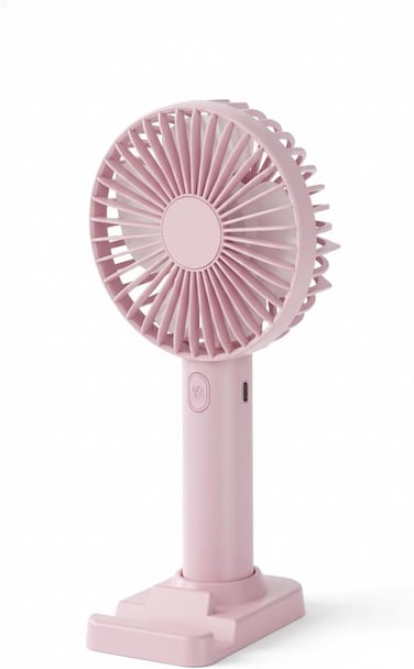 Fitto USB Rechargeable Desktop Fan - Assorted Colors for Home and Office