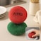 Fitto Nylon Scrubber Brush, Assorted Colors, Pack of 2 for Effective Cleaning