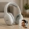 Fitto Over Ear Headphones - White, Comfortable Design, Noise Isolation, Wired Connectivity