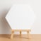 Fitto 20x20cm Hexagon Canvas with 29x20cm Wooden Stand