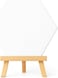 Fitto 20x20cm Hexagon Canvas with 29x20cm Wooden Stand