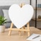 Fitto Heart Shaped Canvas 20x20cm with Wooden Stand 29x20cm