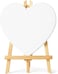 Fitto Heart Shaped Canvas 20x20cm with Wooden Stand 29x20cm
