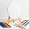 Fitto Oval Canvas 20x15cm with Wooden Stand 21x15cm