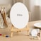 Fitto Oval Canvas 20x15cm with Wooden Stand 21x15cm
