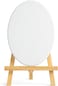 Fitto Oval Canvas 20x15cm with Wooden Stand 21x15cm